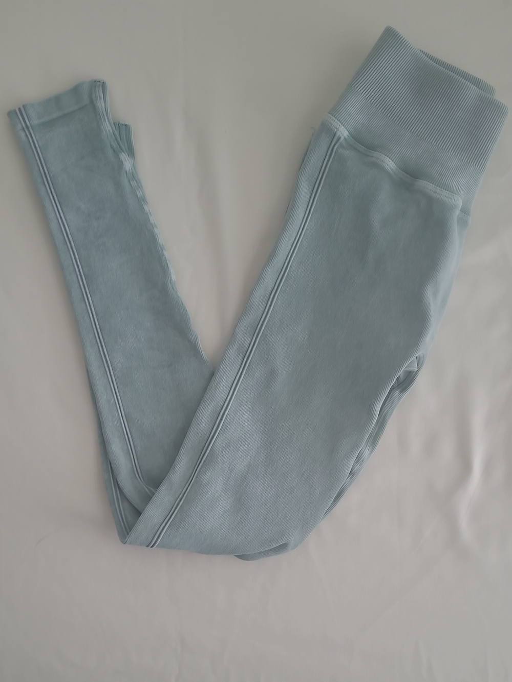 NUX Active Ribbed Mint Green Workout Leggings Size Small New Without Tags